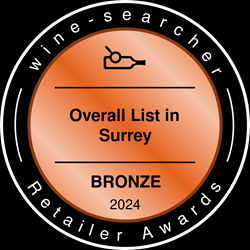 Wine Searcher Reatailer Award - Overall List in Surrey Bronze