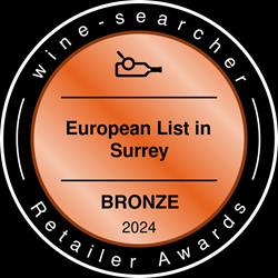 Wine Searcher Reatailer Award - European List in Surrey Bronze